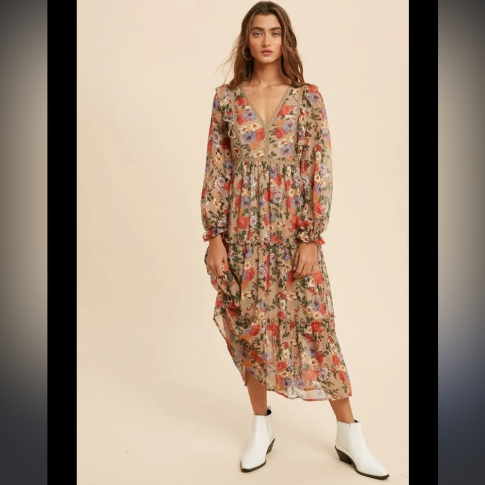 Floral Dress from Love Olive Co, Size Medium